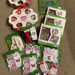 HUGE Lot Of Girls Crafts Valentine And Spring
