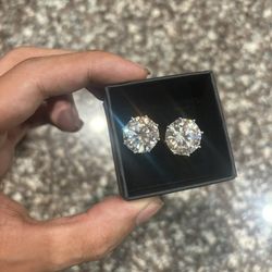 Diamond Test Approved Moissanite 15MM Earrings