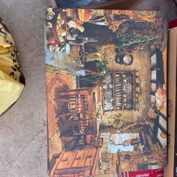 Set of 8 Tuscany Print Cork Placemat / Hot Plate Cork Mats