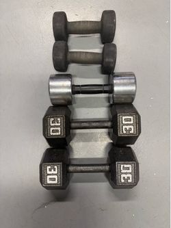 (2) 30lb (1) 20lb & (2) 10lb Dumbells