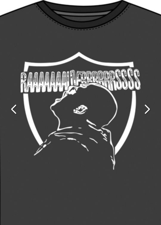 Raiders T Shirt Med Large XL $20 Each 2XL-3XL $25 EACH