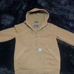 NEW Carhartt Sherpa Lined Zip Hoodie – Heavyweight Winter Jacket