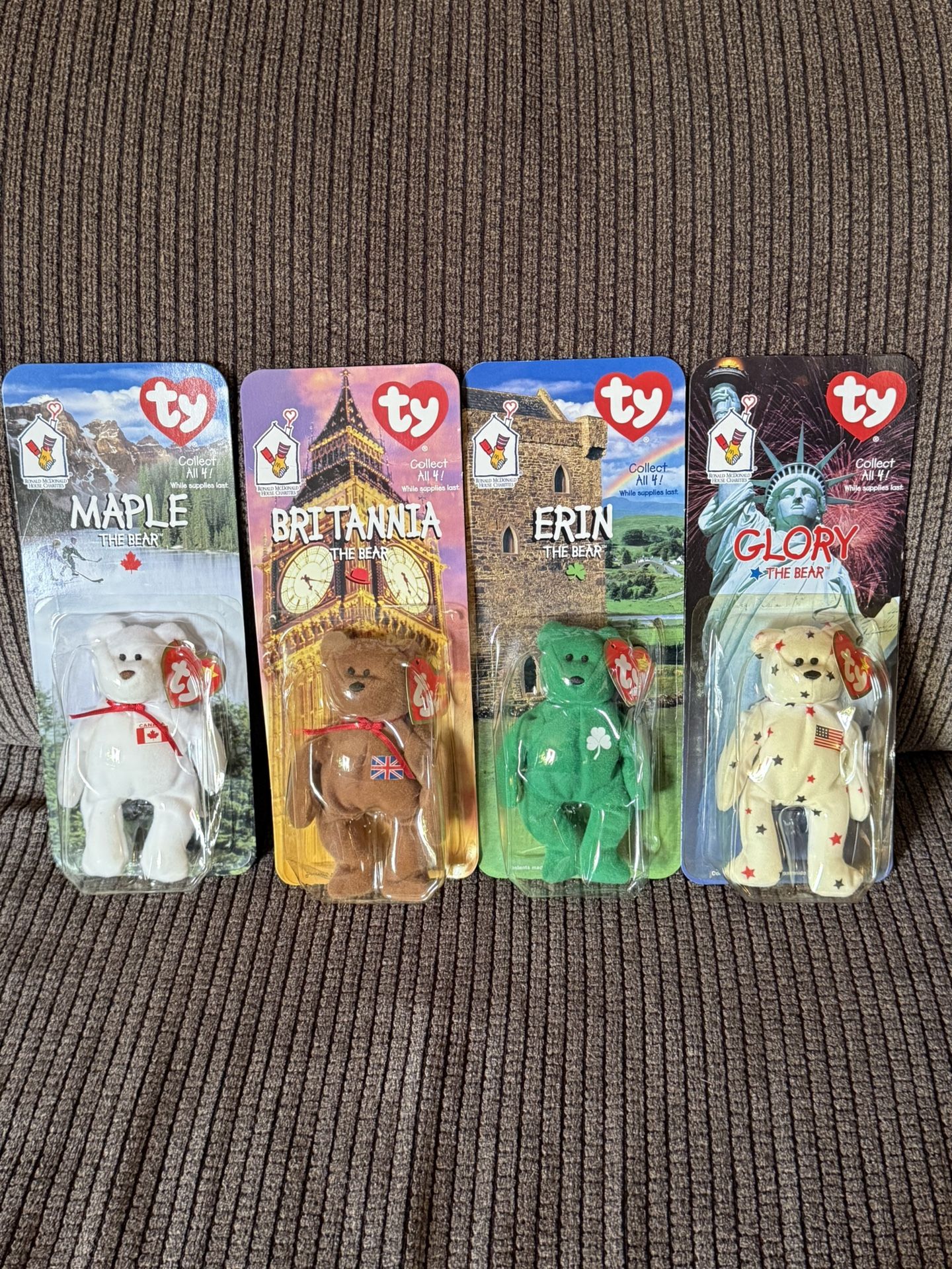 Set Of Around The World Beanie Babies