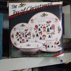 JOY OF CHRISTMAS 4 PLACE SETTING.  200  OR BEST OFFER
