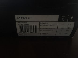 Adidas 20th Edition ZX 8000 Performance SP Size US 15 Men’s