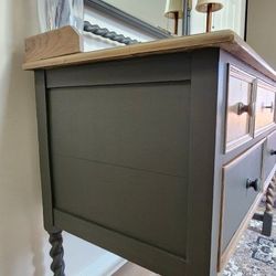 Oak Dresser, Vanity, Entry Hall Chest 