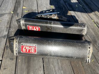 07-08 Yamaha R1 Dual Yoshimura Carbon Fiber Exhaust Motorcycle Parts
