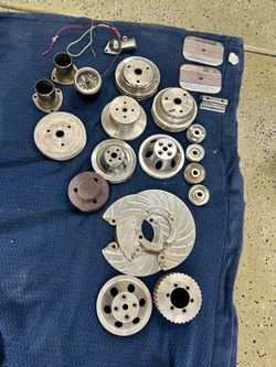 Hot Rod / Chevy Billet Aluminum Pulley & Engine Dress-Up Lot