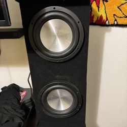 2 10 inch subwoofers with box