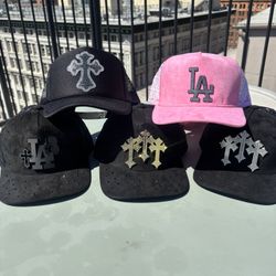 Designer Luxury rhinestone Chrome Like Trucker Hats