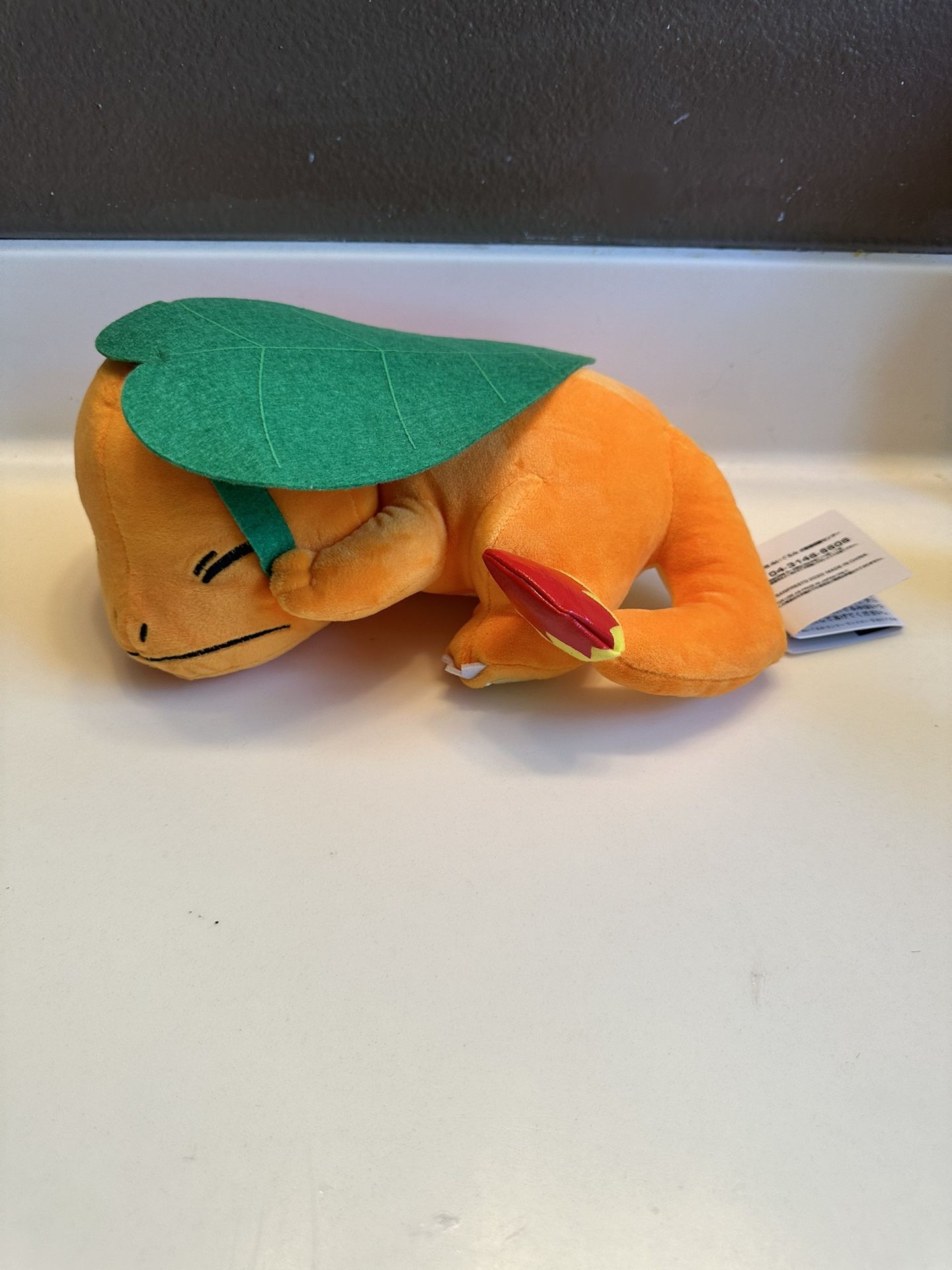 New Charmander Under A Leaf Pokemon Plush