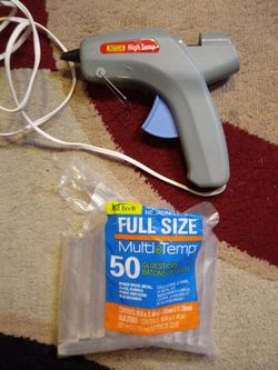 Ad high temp big glue gun with glue stick