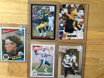 NFL cards. Favre. Marino and more