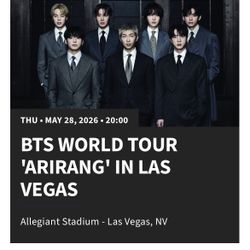 BTS WORLD TOUR | ARRANG | LAS VEGAS | 4 Tickets
