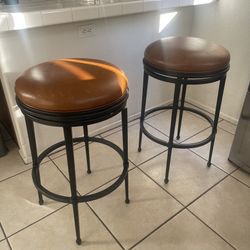 2 Leather Stool $50