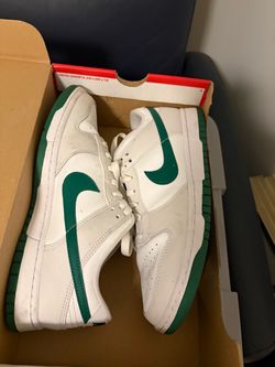 Nike Dunk Low White Green Sneakers
