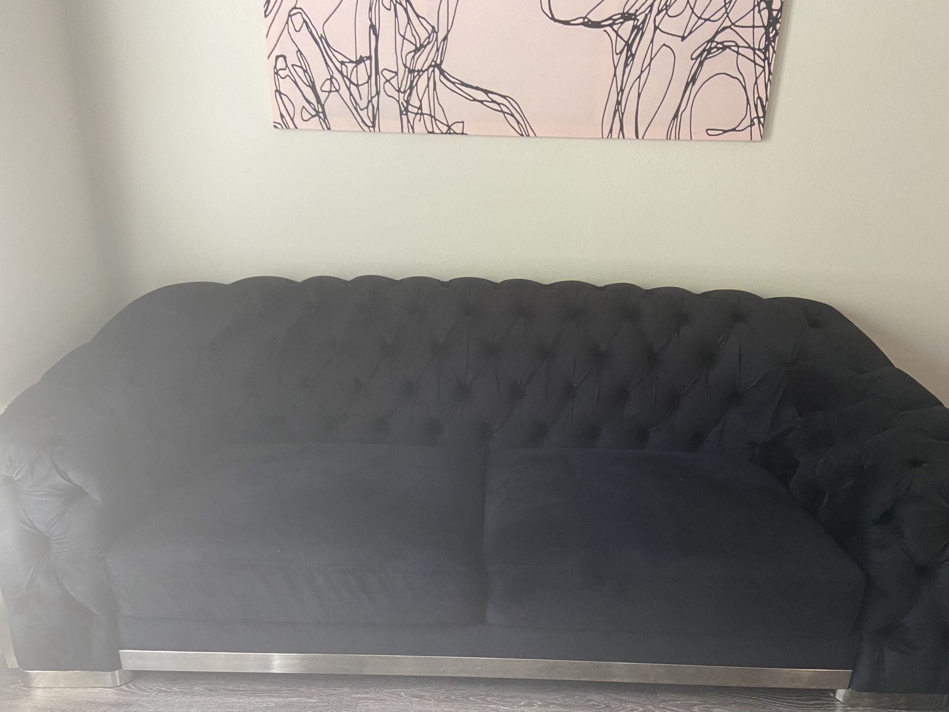 Velvet Sofa Set 