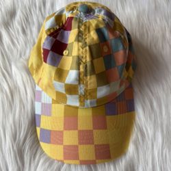 BAGGU Multicolor Checkered Baseball Hat - 100% Organic Cotton