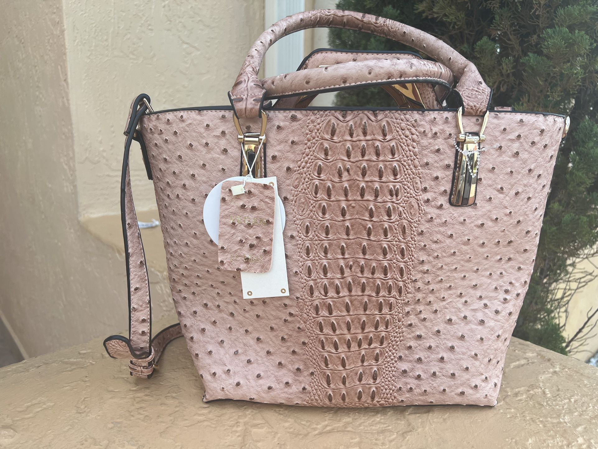 New handbags sets women 2pcs Pink/Coral
