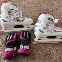 Lake Placid Summit Girls Adjustable Ice Skate Size 5 to 8