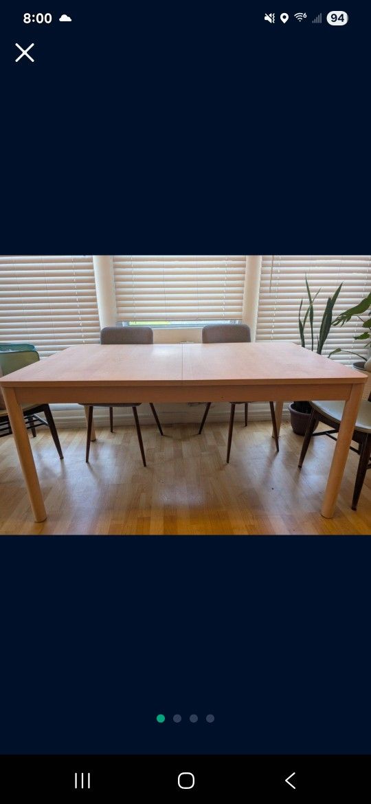 Wooden Dining Table- Extendable