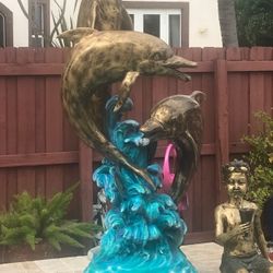 Fuente de tres delfines 🐬