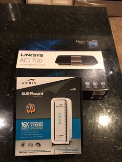 3.0 docsis modem and a wi-fi router.