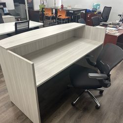Receptionist Front Desk For Office With Transaction Top
