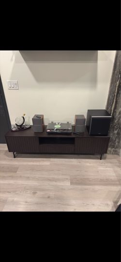 Mid Century Modern TV Stand Media Console