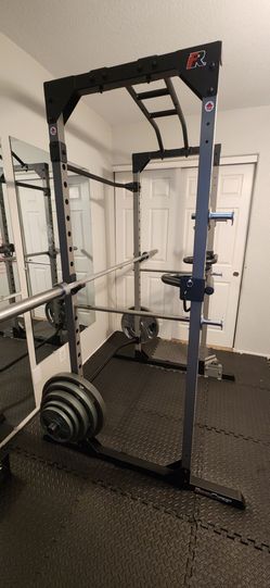 Fitness Reality Power Cage w/ Attachments