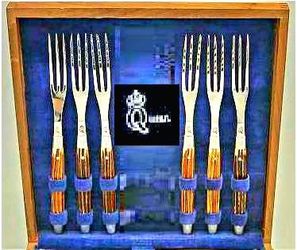 Queen Cutlery Authentic Frontier Bone Flatware - Made in USA