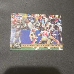 91 Pro Set  Montana , Rice Burn Falcons #329