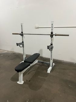 Weight Bench Press with Olympic Weight Bar 7ft