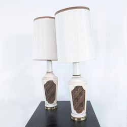 FREE DELIVERY - PAIR OF VINTAGE LAMPS