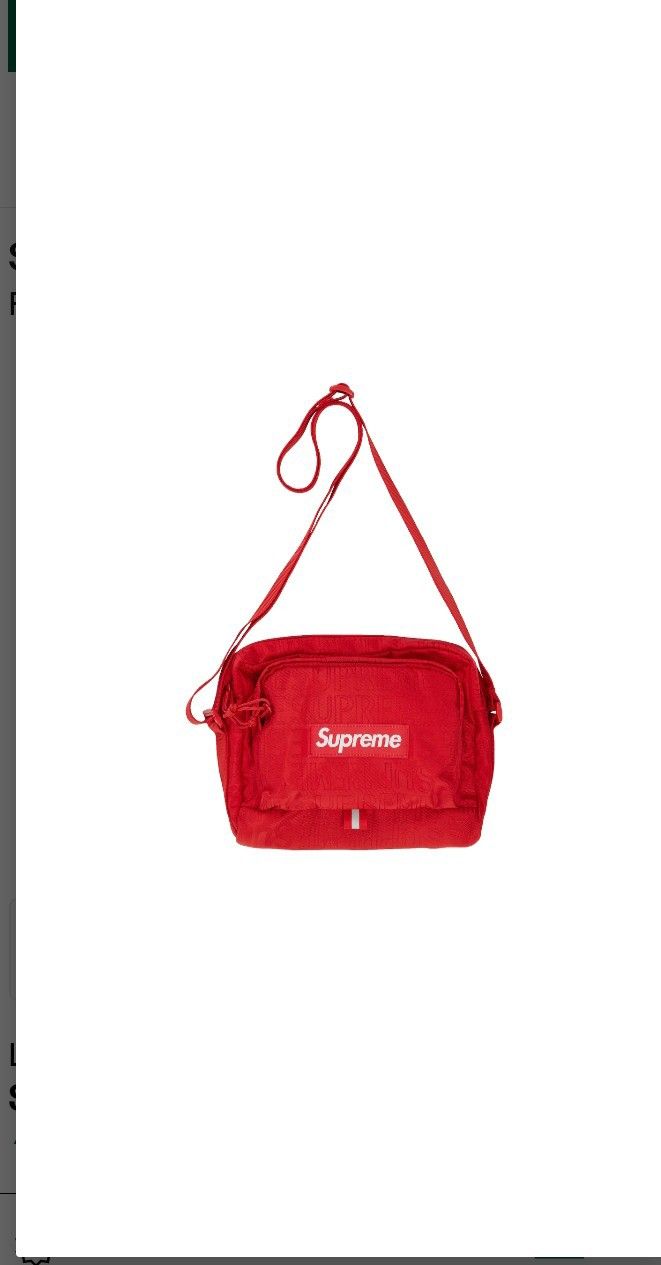 Supreme Shoulder Bag (Red) SS19 Sealed