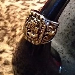 US NAVY Titanium Steel Ring sz11