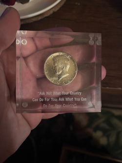 1964 Kennedy Half Dollar Acrylic Display