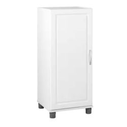 Trailwinds Wood Freestanding Garage Cabinet in White (16 in. W x 38 in. H x 15 in. D)