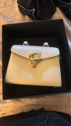 White coach bag
