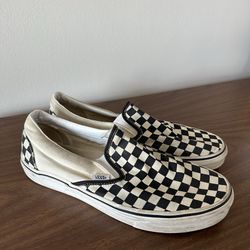 Checkered Slip On Vans