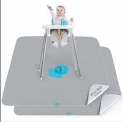 Splat Mat 2 Pack For Under High Chair 42''×46''