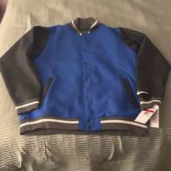 Men’s Nike Football Jacket Blue And Grey