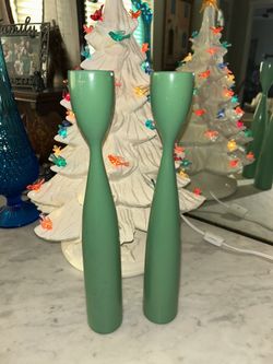 Danish Mid Century Modern tulip candlesticks Denmark 