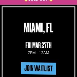 Trap Karoake Mezzanine Ticket  Miami 3/27