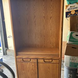 Book Shelf with Front Doors and adjustable Tier Insert Shelf’s