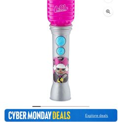 LOL Surprise OMG Remix Sing Along Karaoke Microphone for Kids with Built in Music and Flashing Lights