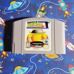 World Driver Championship Nintendo 64 N64 Authentic Tested Saves Polished Pins 