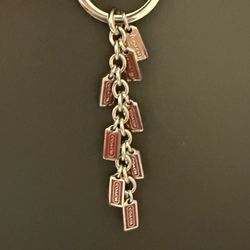 RARE ALL PINK Coach Hangtags Cluster Charm Keychain