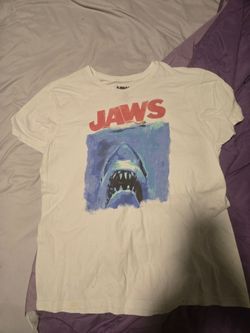 Jaws Movie Graphic T-Shirt White