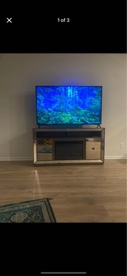 Tv stand with fireplace